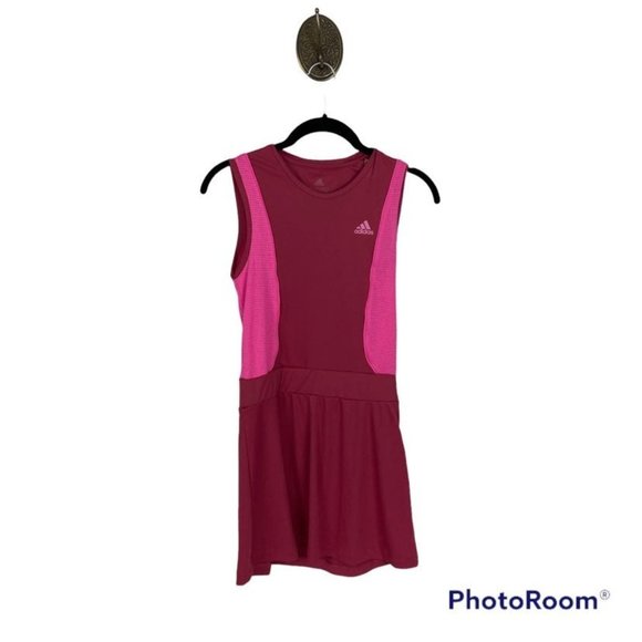adidas Dresses Adidas Girls 112 Aeroready Pop Up Tennis Dress Pink